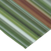 Grüner und brauner Streifen Tischdecke (Schrägansicht)
