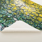 Grüner und gelber Abstrakter Baum Sherpadecke (3/4)