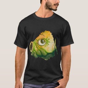 Grüner und gelber Fisch Piggie T-Shirt