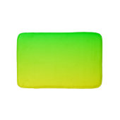 Grüner und gelber Neonverlauf Badematte (Vorderseite)