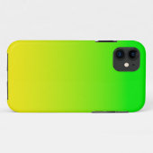 Grüner und gelber Neonverlauf Case-Mate iPhone Hülle (Rückseite (Horizontal))