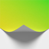 Grüner und gelber Neonverlauf Geschenkpapier (Ecke)