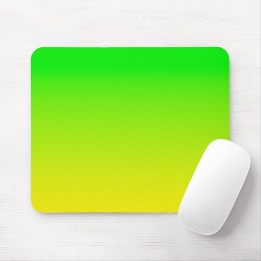 Grüner und gelber Neonverlauf Mousepad (Mit Mouse)