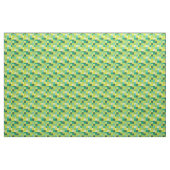 Grüner und gelber Pixelated Muster| Gamer Stoff (Fat Quarter (45,7 x 55,9 cm))