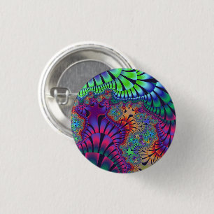 Grüner und Lila Schmelz Button