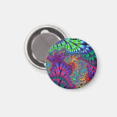 Grüner und Lila Schmelz Magnet (Vorderseite/Rückseite)