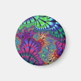 Grüner und Lila Schmelz Magnet