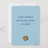 Grüner und Orange-Zwillingsfisch Einladung (Rückseite)