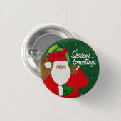 Grüner und roter Knopf Sankt/Abzeichen Button (Vorne & Hinten)