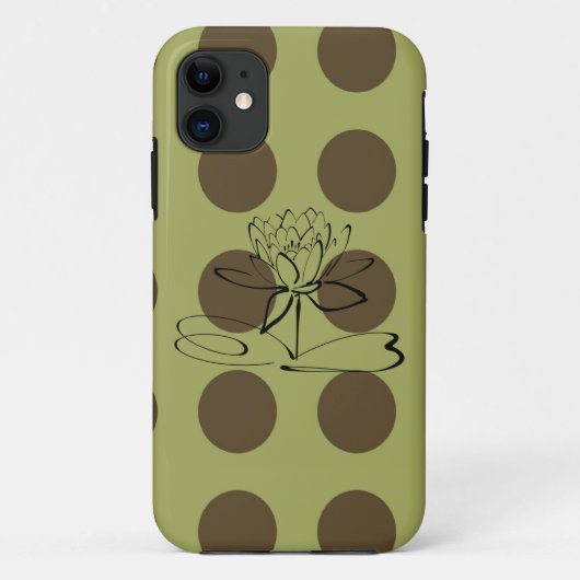 Grüner und schokoladenbrauner Tupfen iPhone 5 Case-Mate iPhone Hülle (Rückseite)