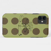 Grüner und schokoladenbrauner Tupfen iPhone 5 Case-Mate iPhone Hülle (Rückseite (Horizontal))