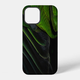 Grüner und schwarzer karierter Stoff iPhone 12 Hülle