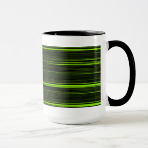 Grüner und schwarzer Retro-Becher Tasse