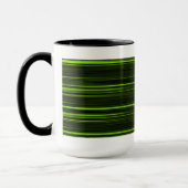 Grüner und schwarzer Retro-Becher Tasse (Links)