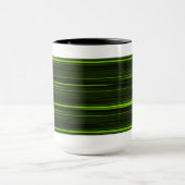 Grüner und schwarzer Retro-Becher Tasse (Zentrum)