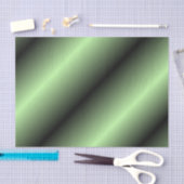 Grüner und schwarzer Streifen Seidenpapier (Handwerk)