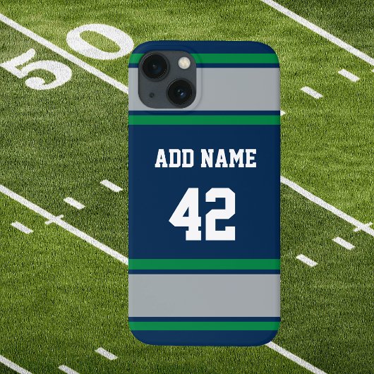 Grüner und Silberstreifen Case-Mate iPhone Hülle