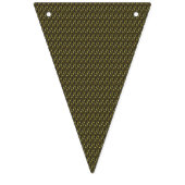 grüner und weißer Hintergrund mit gewelltem Muster Wimpelkette (Dritte Fahne)