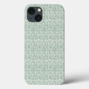 grüner und weißer Hintergrund mit kleinen Blätter Case-Mate iPhone Hülle