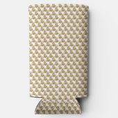 grüner und weißer Hintergrund mit kleinen Blätter Selters Dosenkühler (Rückseite)