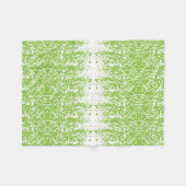 grüner und weißer Hintergrund mit kleinen Punkten Fleecedecke (Vorderseite (Horizontal))