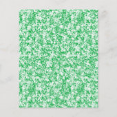 grüner und weißer Hintergrund mit kleinen weißen P Flyer (Hinten)