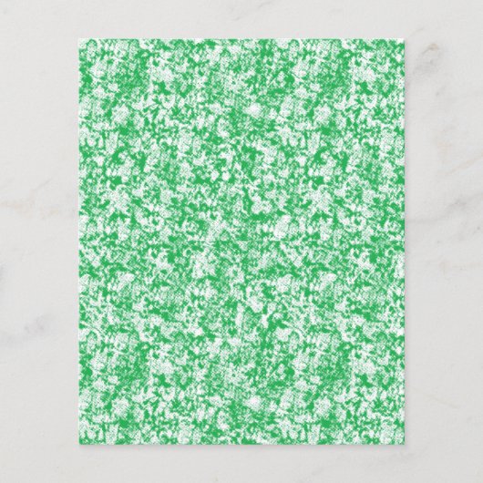 grüner und weißer Hintergrund mit kleinen weißen P Flyer (Vorne)