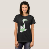 grüner und weißer Koi-Fisch T-Shirt (Vorne ganz)