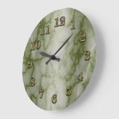 Grüner und weißer Marmor Große Wanduhr (Winkel)