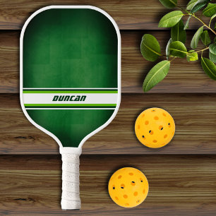 Grüner und weißer personalisierter Pickleball-Schl Pickleball Schläger