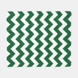 Grüner und weißer Zickzack Fleecedecke