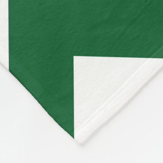 Grüner und weißer Zickzack Fleecedecke (Ecke)