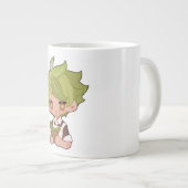 Grüner Unkraut-Keks Jumbo-Tasse (Vorderseite Rechts)
