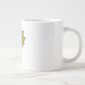 Grüner Unkraut-Keks Jumbo-Tasse (Rechts)