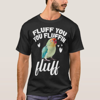 Grüner Unzertrennlicher Fluffin Enthusiast Pfirsic T-Shirt