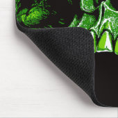 Grüner Vampirschädel Mousepad (Ecke)