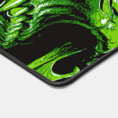 Grüner Vampirschädel Schreibtischunterlage (Ecke)
