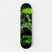 Grüner Vampirschädel Skateboard (Vorne)