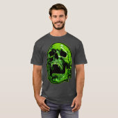 Grüner Vampirschädel T-Shirt (Vorne ganz)