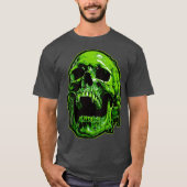 Grüner Vampirschädel T-Shirt (Vorderseite)