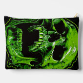 Grüner Vampirschädel Zubehörtasche (Rückseite)
