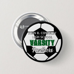 Grüner Varsity-Fußball-Schulspirit Custom Button
