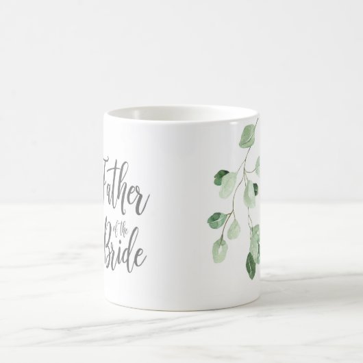 Grüner Vater der Braut Hochzeit Tasse (Mittel)