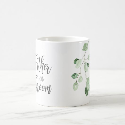 Grüner Vater der Groom Wedding Tasse (Mittel)