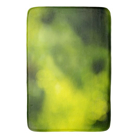 Grüner verschwommener heller Hintergrund Badematte (Vorderseite Vertikal)