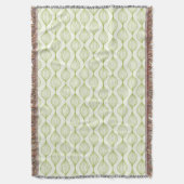 Grüner vertikaler ogee Musterhintergrund Decke (Vorderseite Vertikal)