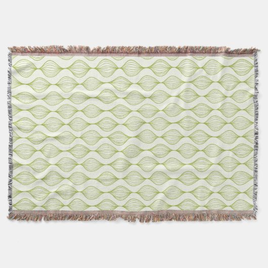 Grüner vertikaler ogee Musterhintergrund Decke (Vorderseite)