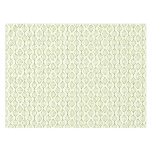 Grüner vertikaler ogee Musterhintergrund Tischdecke (Vorderseite (Horizontal))
