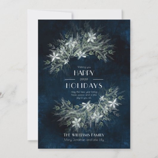 Grüner Vintager Bouquet, Hochzeitssuite Einladung (Vorderseite)