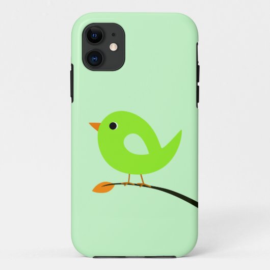 Grüner Vogel auf Niederlassung Case-Mate iPhone Hülle (Rückseite)